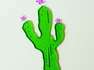 Heidi Grace - summer cactus & blooms  (sold in 3's)